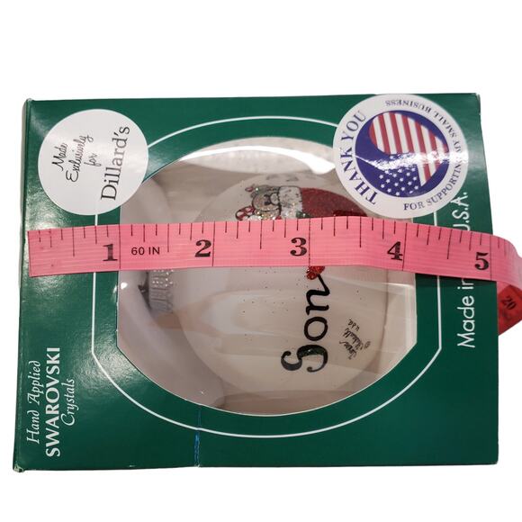 Swarovski Crystal Christmas Ornament Heart Gifts by Teresa Ornament Son Stocking - Picture 16 of 16